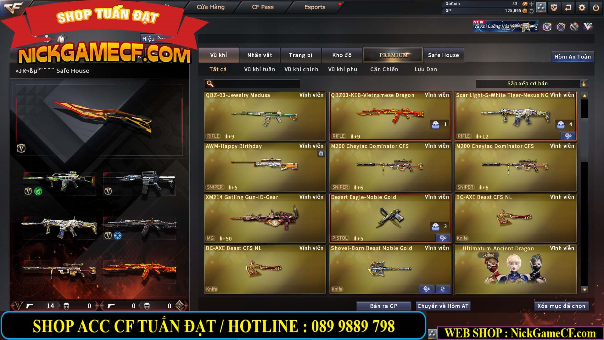 MÃ CF14000 - GIÁ : 3150K - C4 - ZOM SIÊU XINH - VIP4