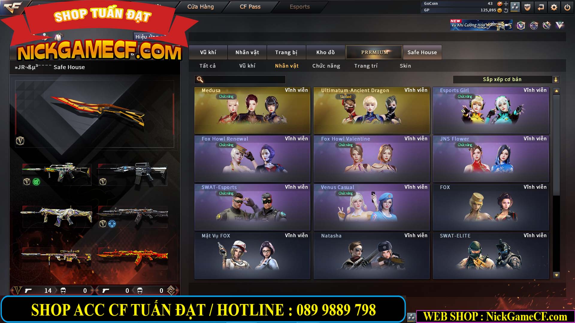 MÃ CF14000 - GIÁ : 3150K - C4 - ZOM SIÊU XINH - VIP4