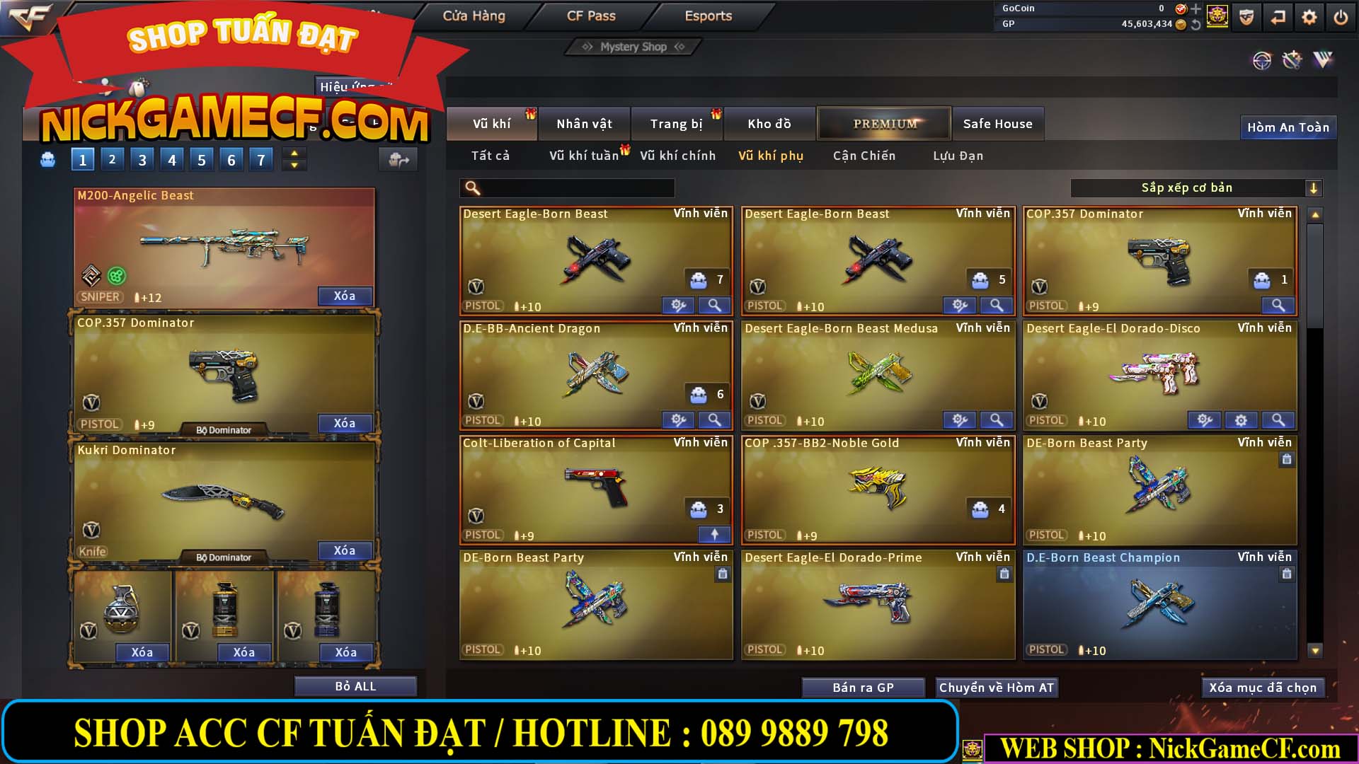 MÃ CF14021 - GIÁ : 5999K - CHIẾN C4 SIÊU XINH - 41 VIP - VIP6