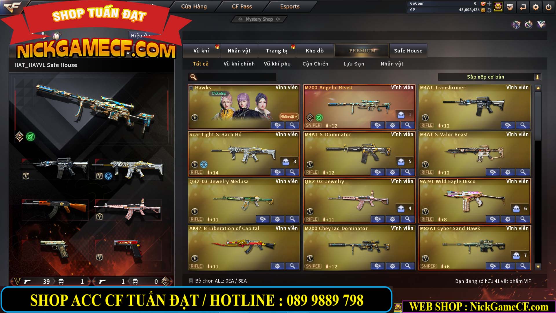 MÃ CF14021 - GIÁ : 5999K - CHIẾN C4 SIÊU XINH - 41 VIP - VIP6