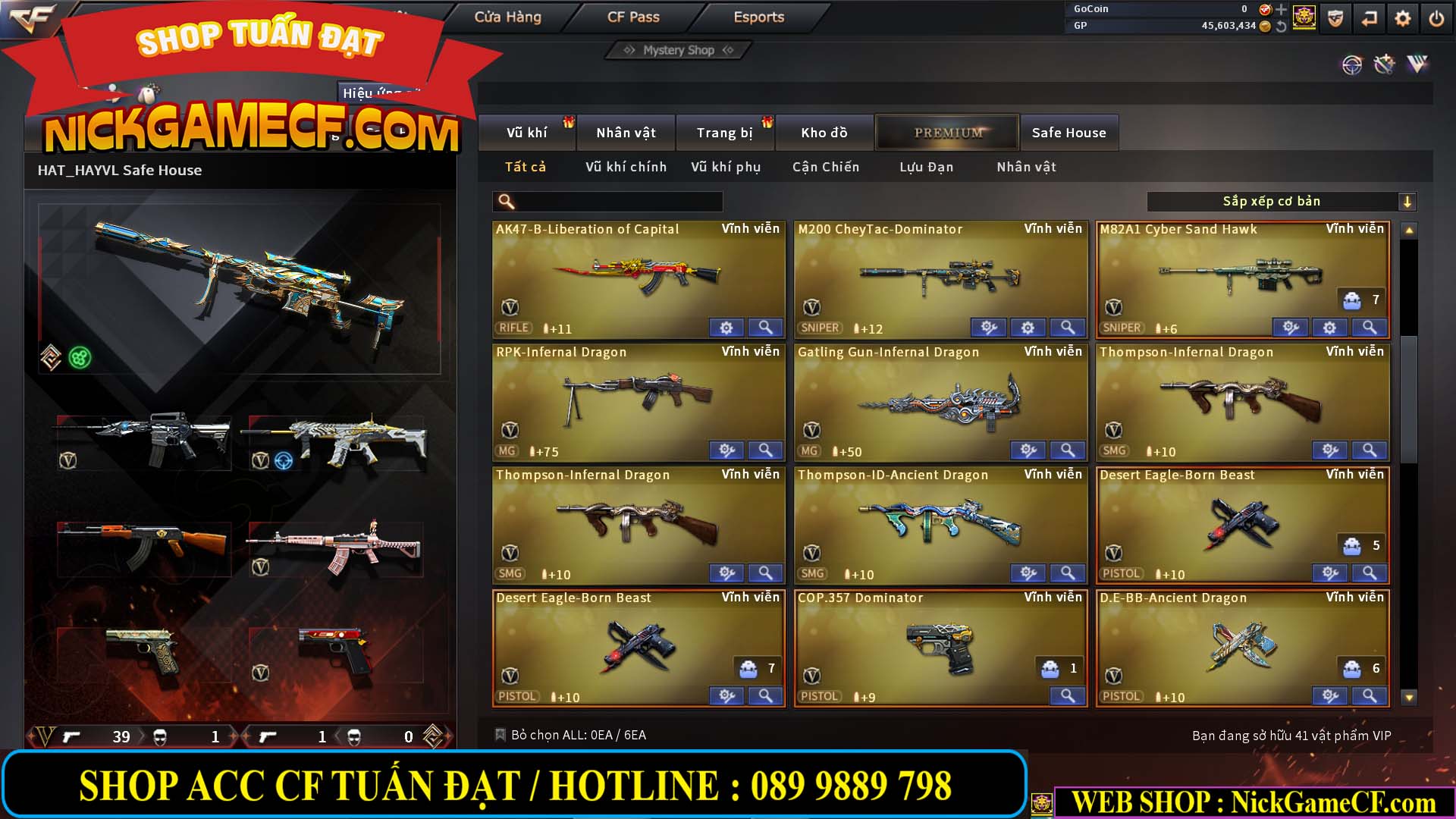 MÃ CF14021 - GIÁ : 5999K - CHIẾN C4 SIÊU XINH - 41 VIP - VIP6