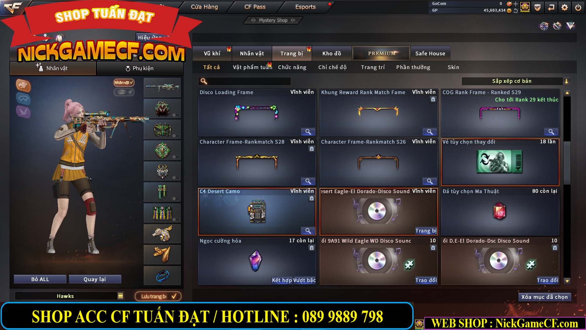 MÃ CF14021 - GIÁ : 5999K - CHIẾN C4 SIÊU XINH - 41 VIP - VIP6