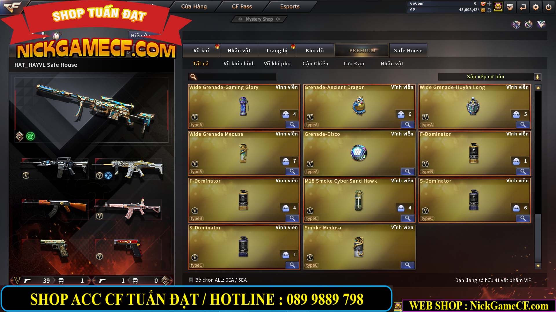 MÃ CF14021 - GIÁ : 5999K - CHIẾN C4 SIÊU XINH - 41 VIP - VIP6