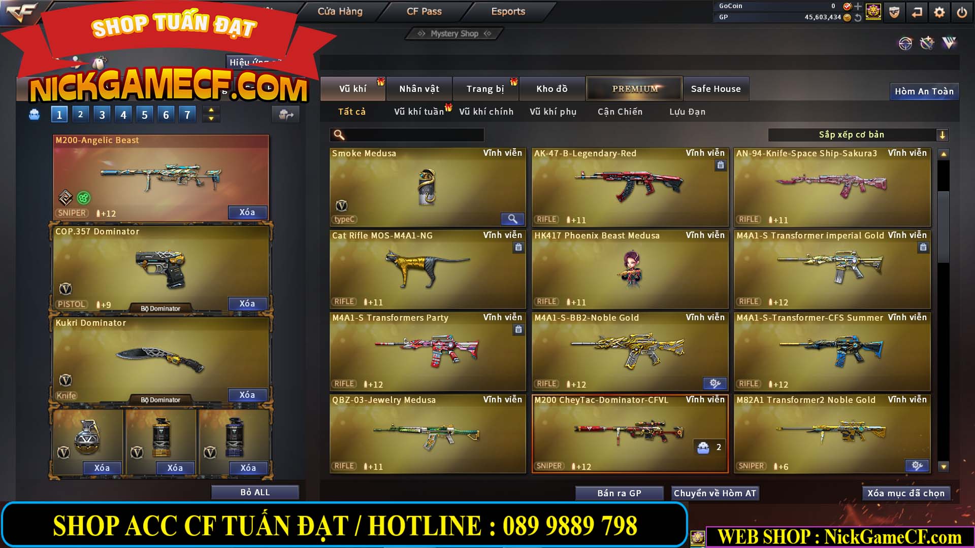 MÃ CF14021 - GIÁ : 5999K - CHIẾN C4 SIÊU XINH - 41 VIP - VIP6
