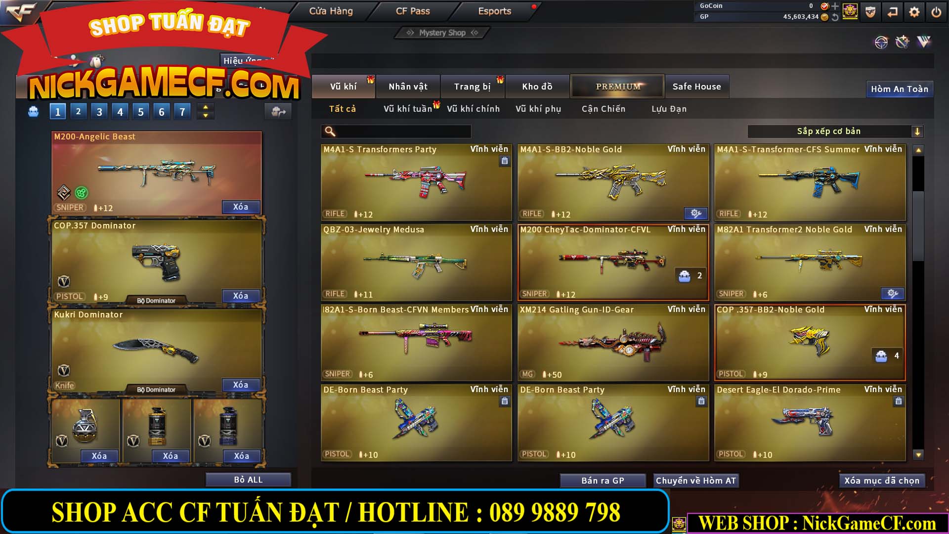 MÃ CF14021 - GIÁ : 5999K - CHIẾN C4 SIÊU XINH - 41 VIP - VIP6