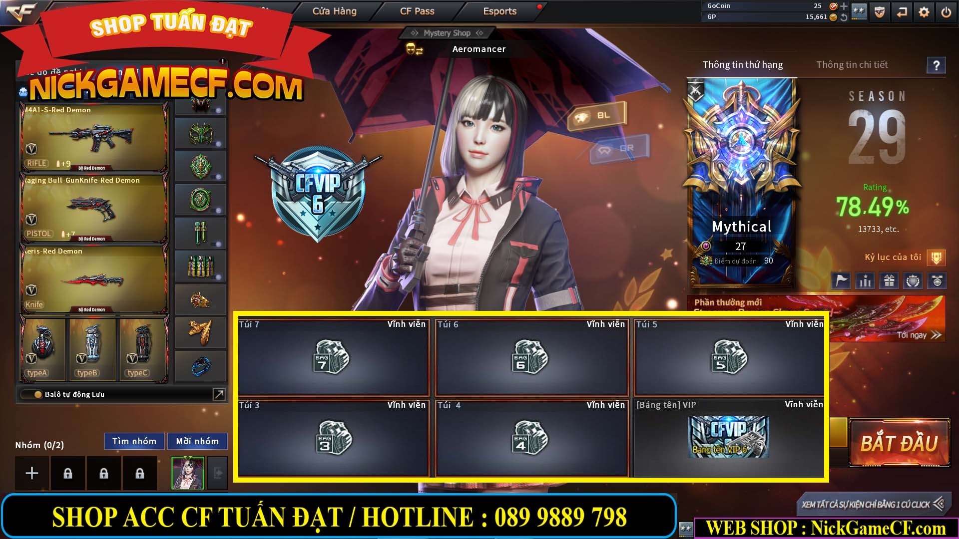 MÃ CF14074 - GIÁ : 2750K - PHÔI ZOM ĐẸP - C4 - 18 VIP - VIP6