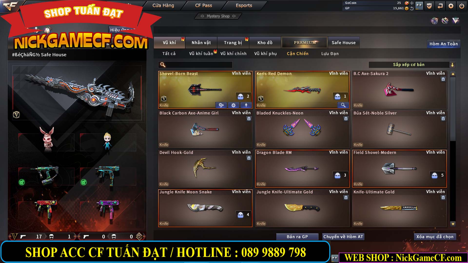 MÃ CF14074 - GIÁ : 2750K - PHÔI ZOM ĐẸP - C4 - 18 VIP - VIP6