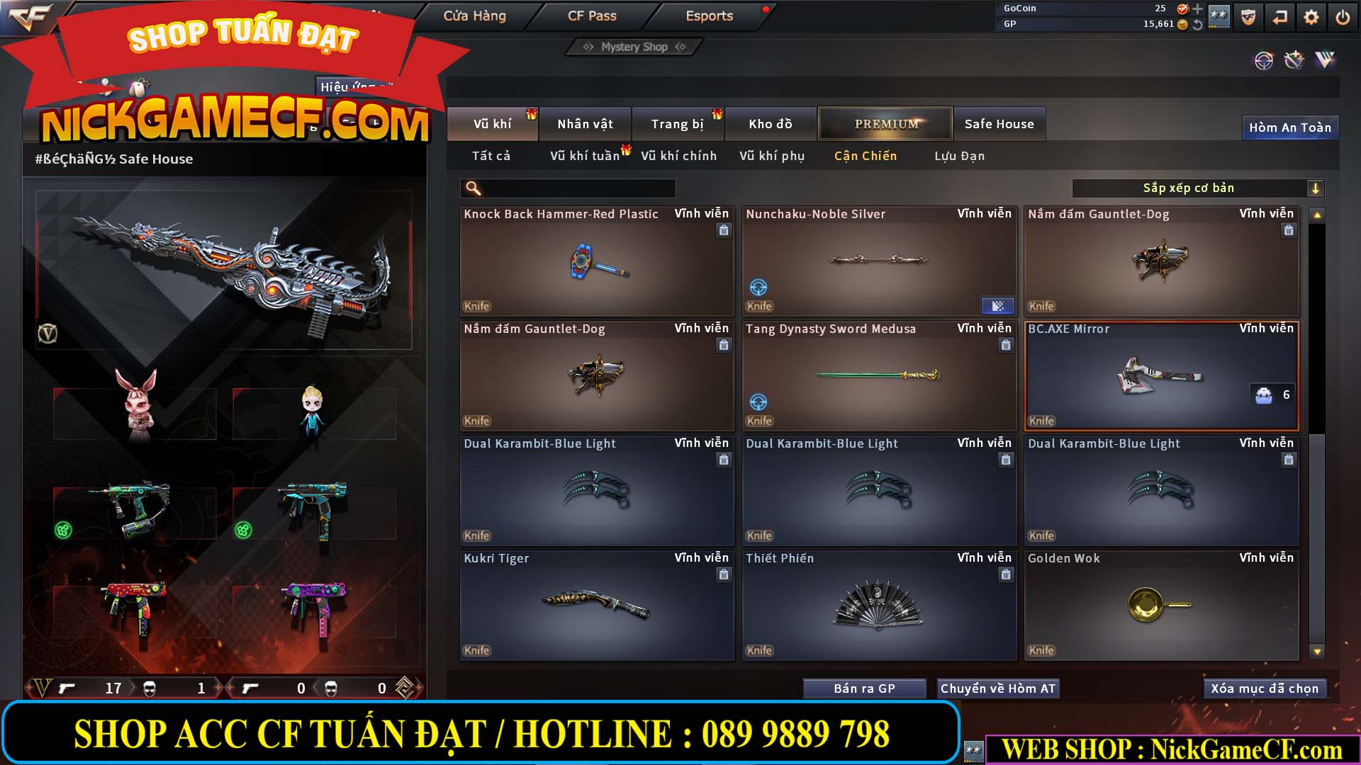 MÃ CF14074 - GIÁ : 2750K - PHÔI ZOM ĐẸP - C4 - 18 VIP - VIP6