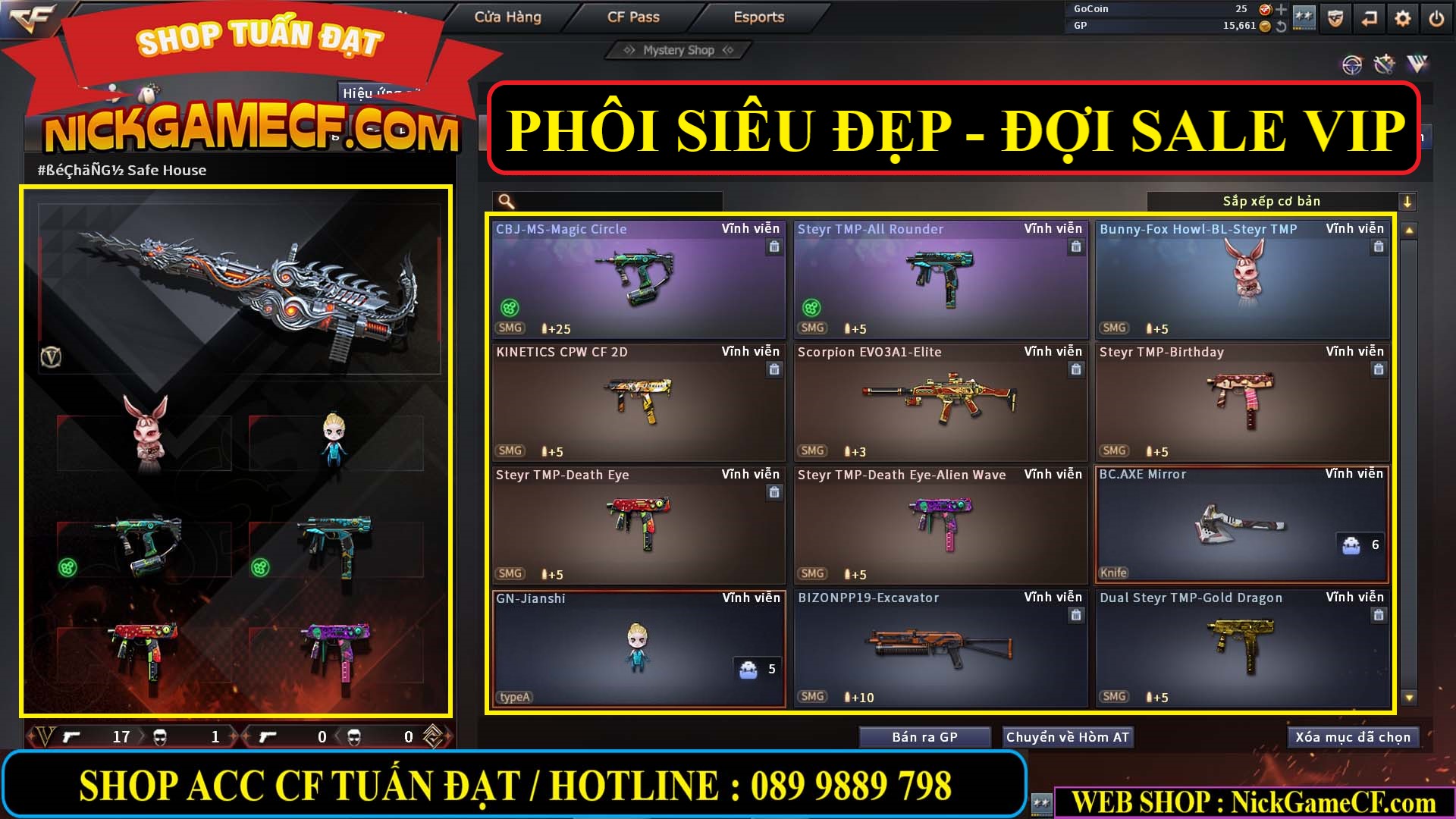 MÃ CF14074 - GIÁ : 2750K - PHÔI ZOM ĐẸP - C4 - 18 VIP - VIP6