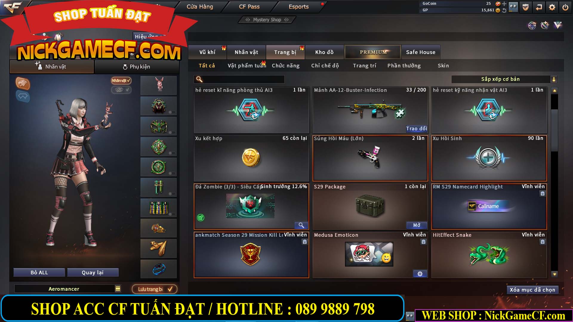 MÃ CF14074 - GIÁ : 2750K - PHÔI ZOM ĐẸP - C4 - 18 VIP - VIP6