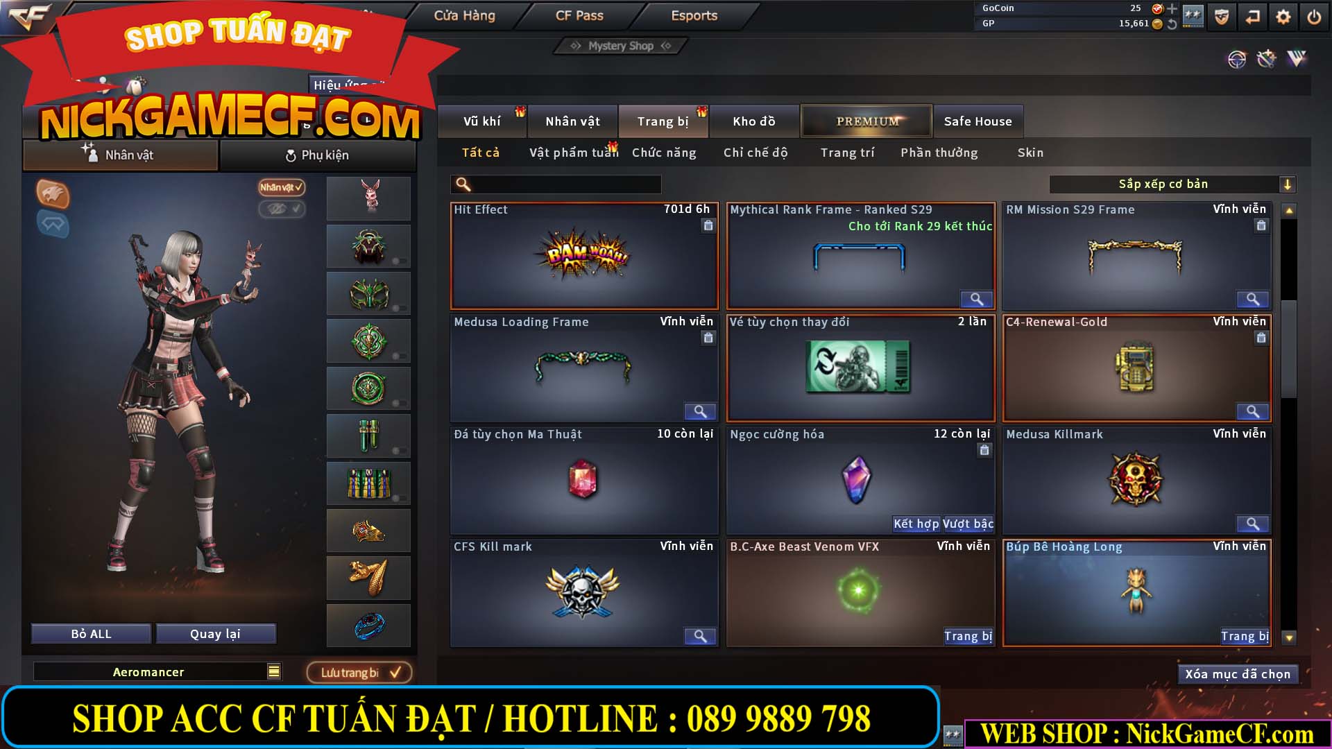 MÃ CF14074 - GIÁ : 2750K - PHÔI ZOM ĐẸP - C4 - 18 VIP - VIP6