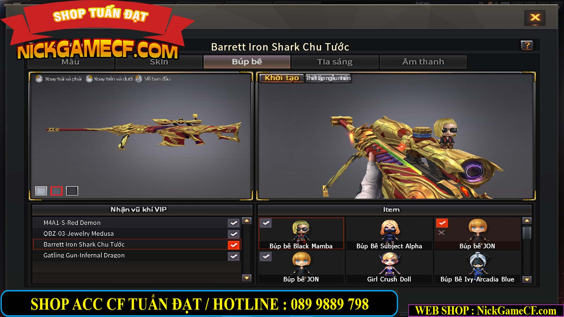MÃ CF14074 - GIÁ : 2750K - PHÔI ZOM ĐẸP - C4 - 18 VIP - VIP6