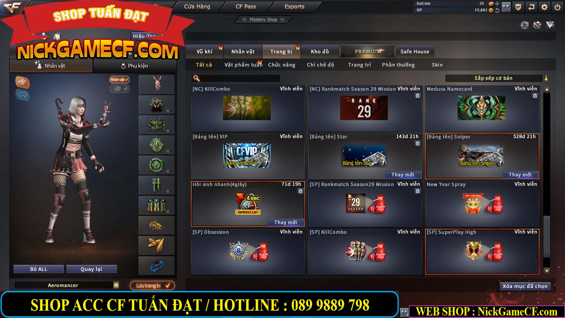 MÃ CF14074 - GIÁ : 2750K - PHÔI ZOM ĐẸP - C4 - 18 VIP - VIP6