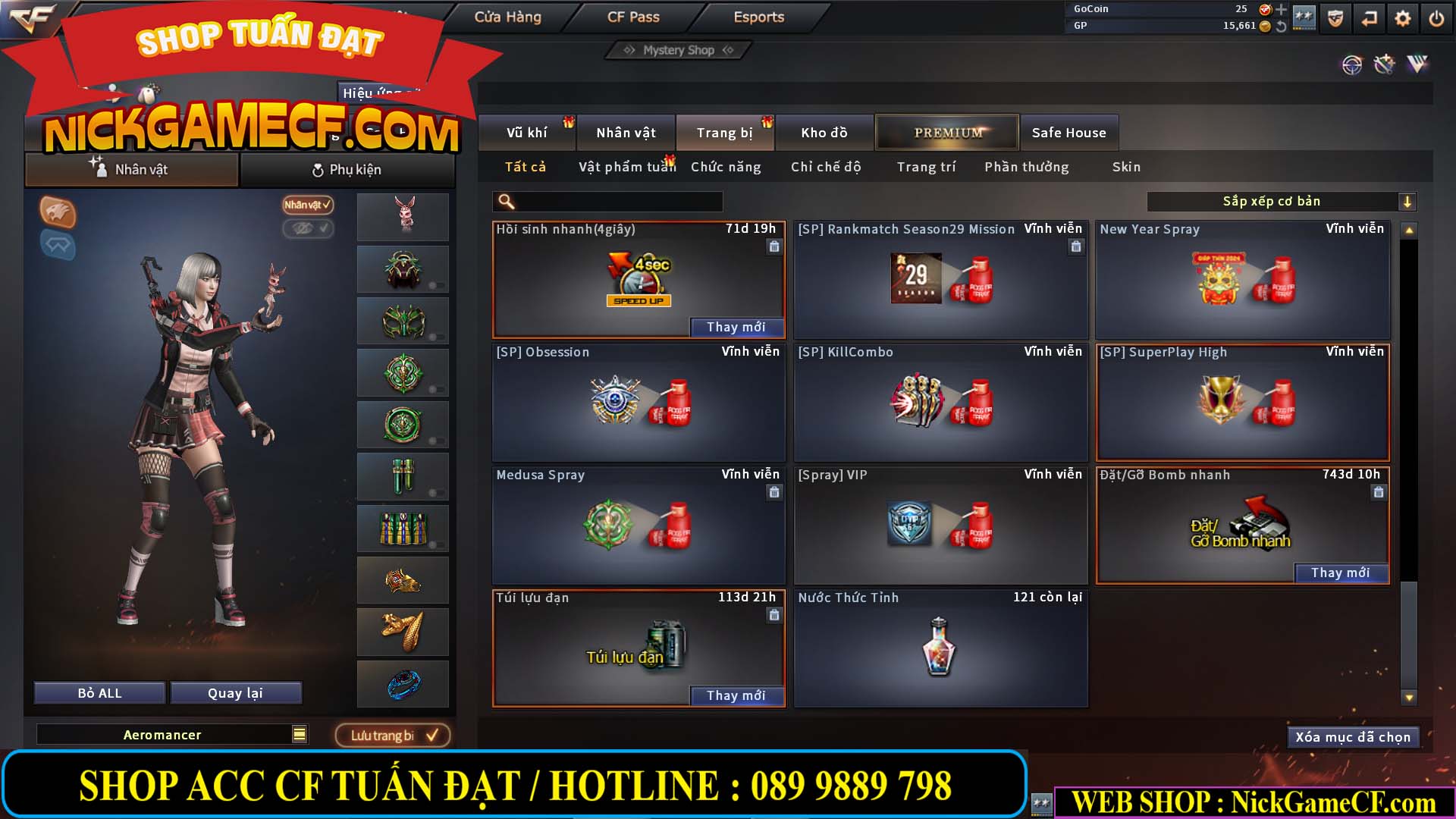 MÃ CF14074 - GIÁ : 2750K - PHÔI ZOM ĐẸP - C4 - 18 VIP - VIP6