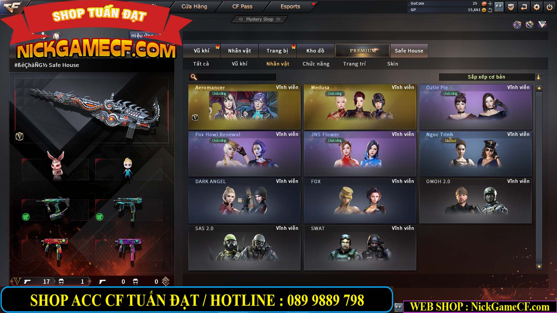 MÃ CF14074 - GIÁ : 2750K - PHÔI ZOM ĐẸP - C4 - 18 VIP - VIP6