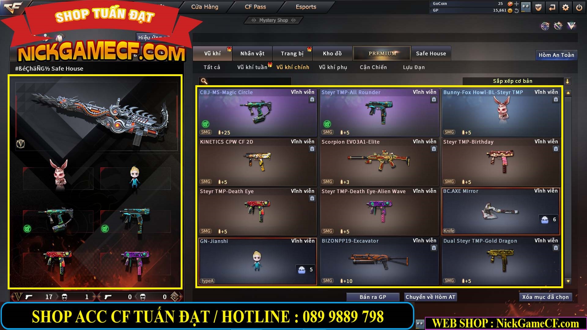 MÃ CF14074 - GIÁ : 2750K - PHÔI ZOM ĐẸP - C4 - 18 VIP - VIP6
