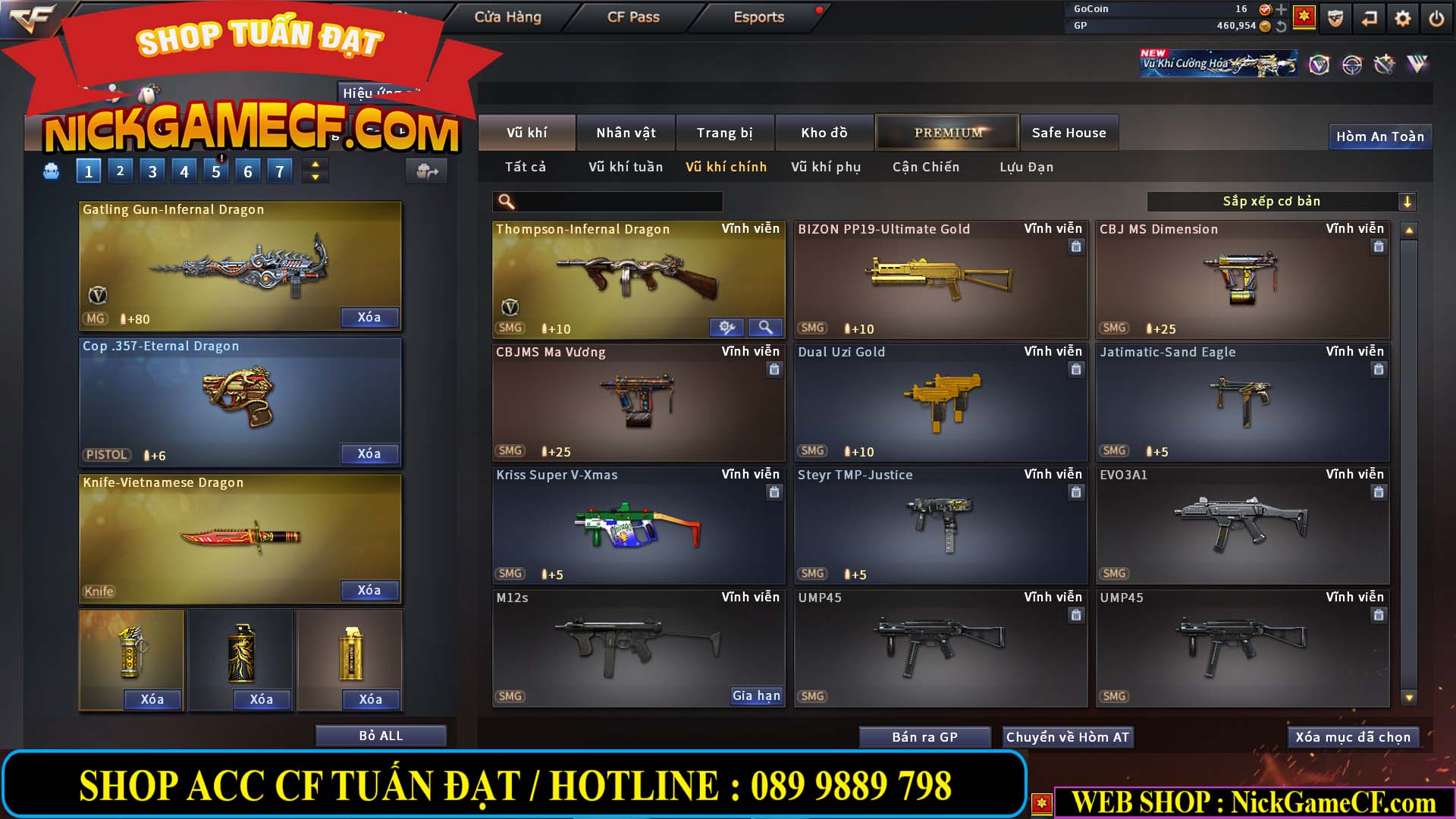 MÃ CF14080 - GIÁ : 3M8 - TANK - AI MODE - ZOM THỦ - 32 VIP + 500 GO LÊN VIP4