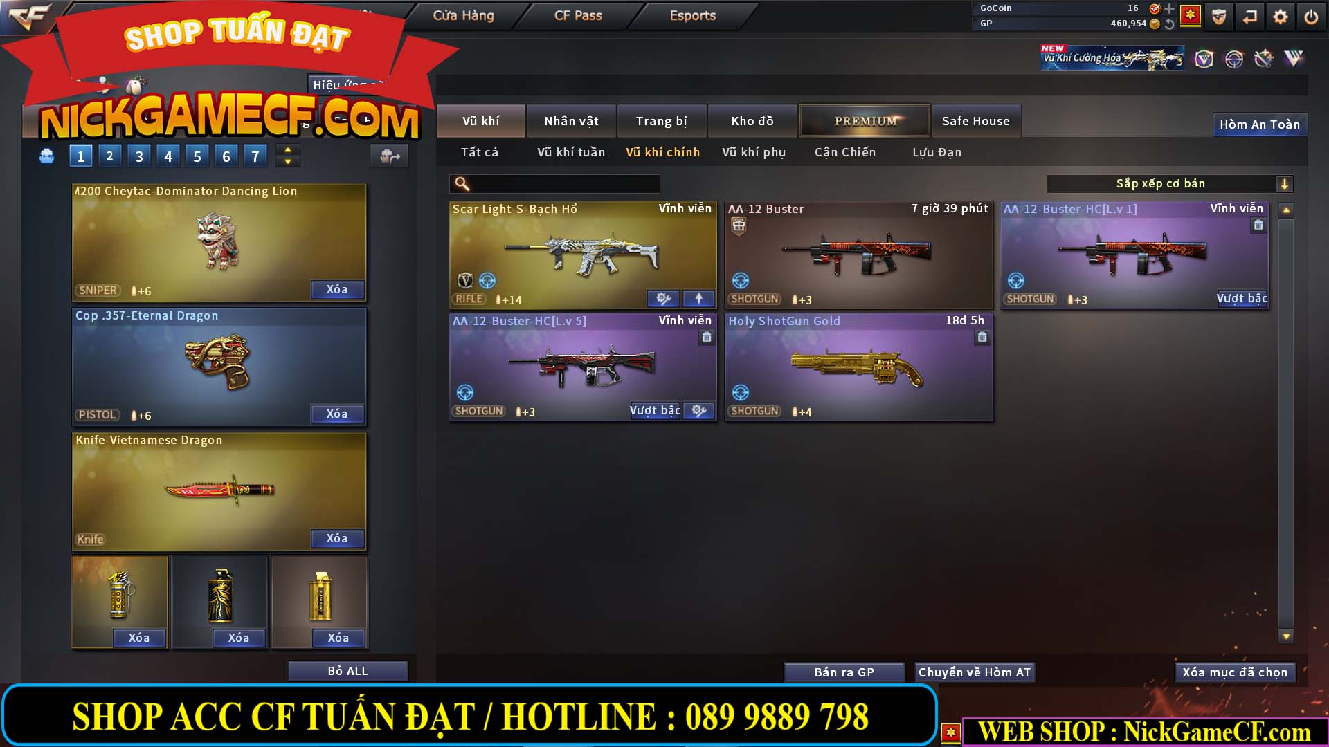 MÃ CF14080 - GIÁ : 3M8 - TANK - AI MODE - ZOM THỦ - 32 VIP + 500 GO LÊN VIP4