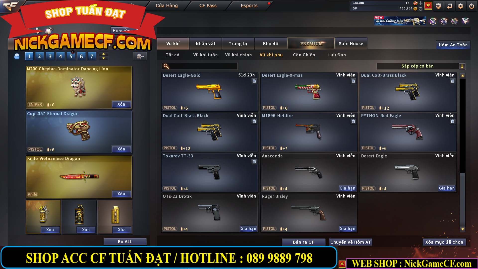 MÃ CF14080 - GIÁ : 3M8 - TANK - AI MODE - ZOM THỦ - 32 VIP + 500 GO LÊN VIP4