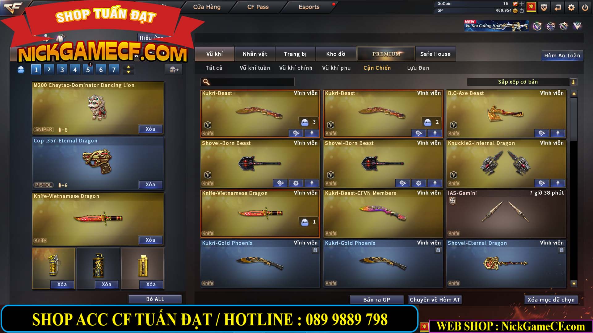 MÃ CF14080 - GIÁ : 3M8 - TANK - AI MODE - ZOM THỦ - 32 VIP + 500 GO LÊN VIP4