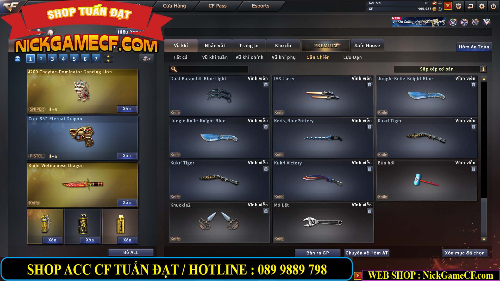 MÃ CF14080 - GIÁ : 3M8 - TANK - AI MODE - ZOM THỦ - 32 VIP + 500 GO LÊN VIP4