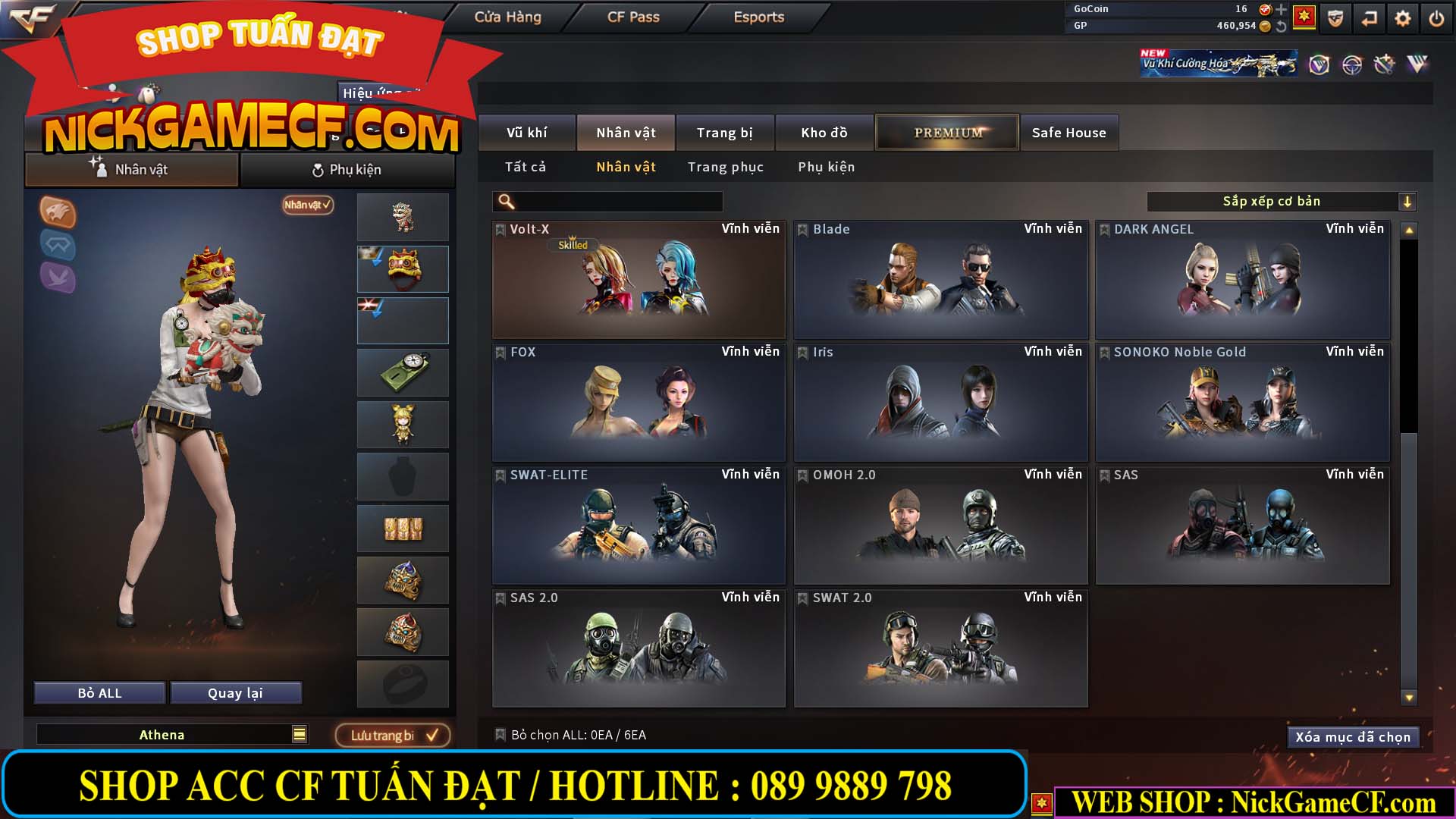 MÃ CF14080 - GIÁ : 3M8 - TANK - AI MODE - ZOM THỦ - 32 VIP + 500 GO LÊN VIP4
