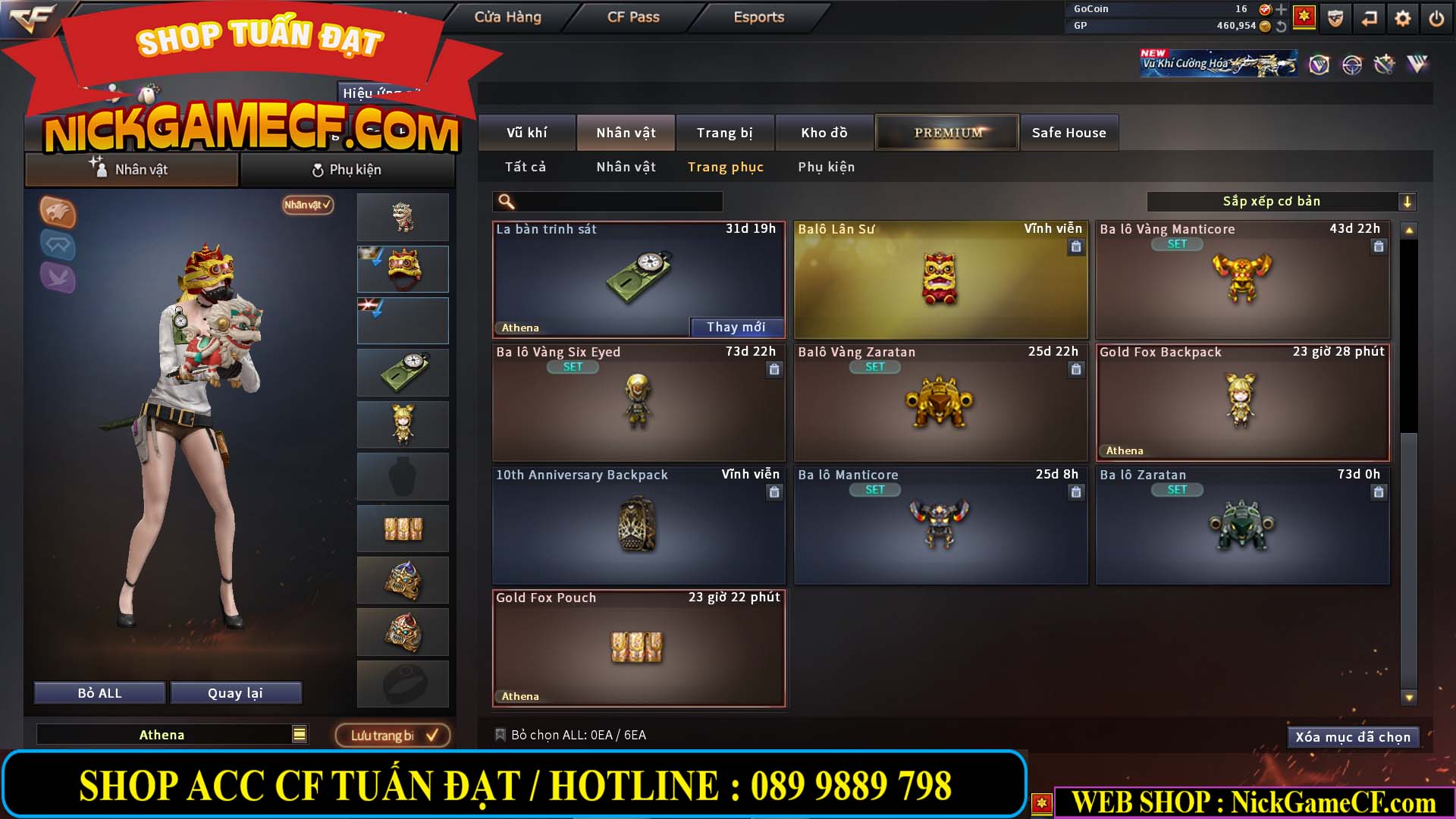 MÃ CF14080 - GIÁ : 3M8 - TANK - AI MODE - ZOM THỦ - 32 VIP + 500 GO LÊN VIP4