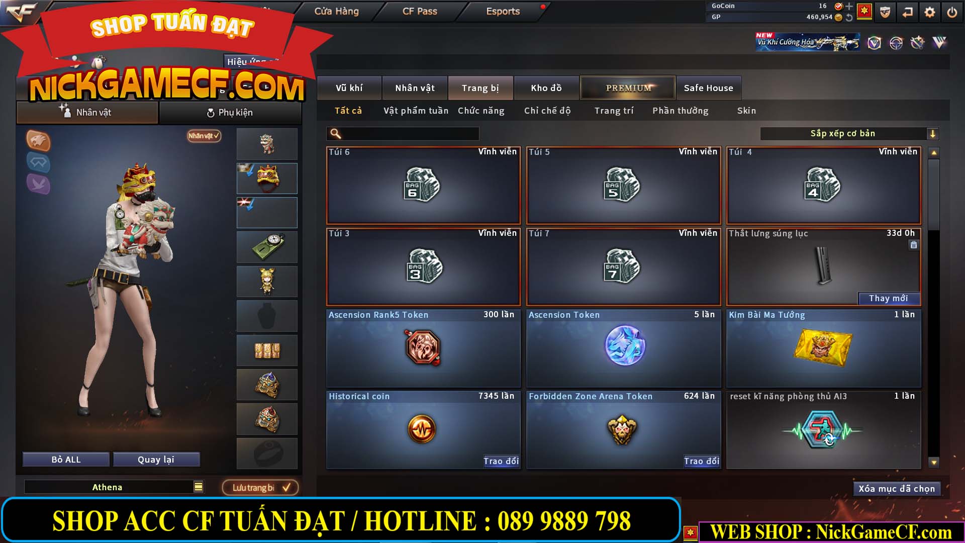 MÃ CF14080 - GIÁ : 3M8 - TANK - AI MODE - ZOM THỦ - 32 VIP + 500 GO LÊN VIP4