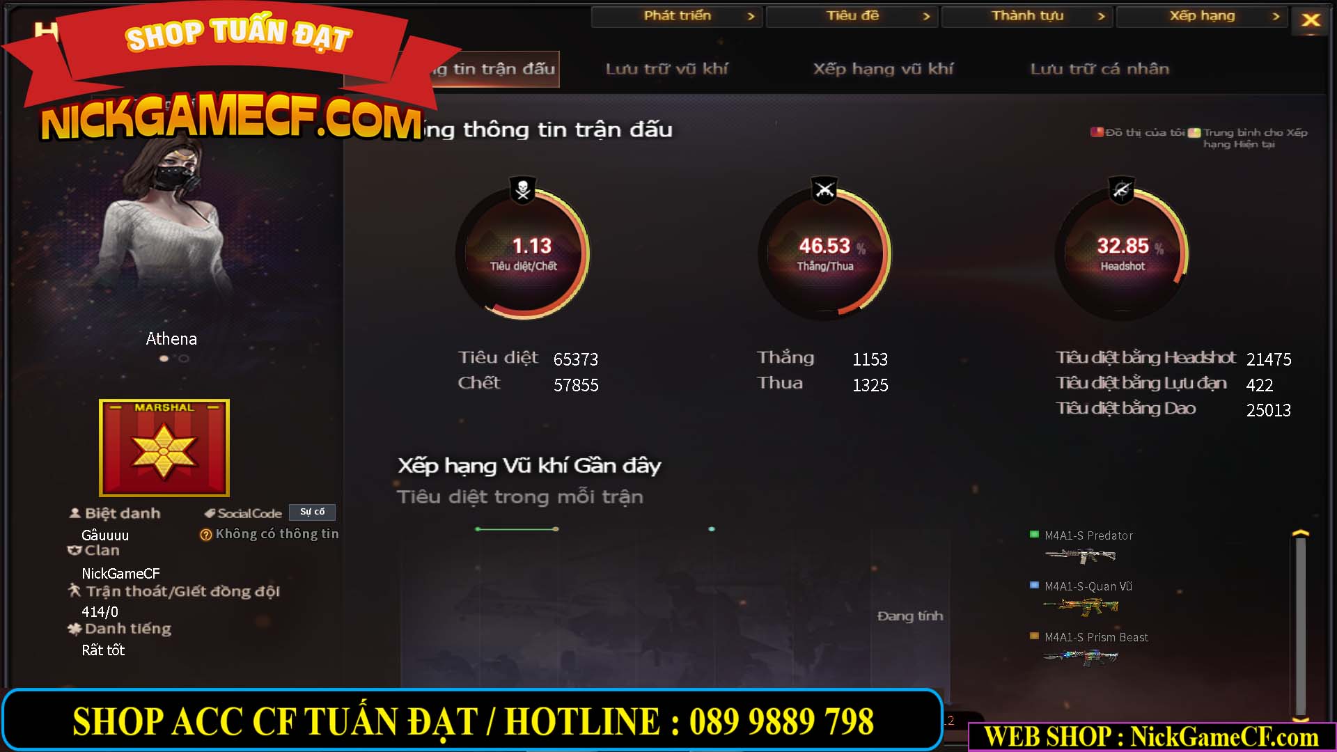 MÃ CF14080 - GIÁ : 3M8 - TANK - AI MODE - ZOM THỦ - 32 VIP + 500 GO LÊN VIP4