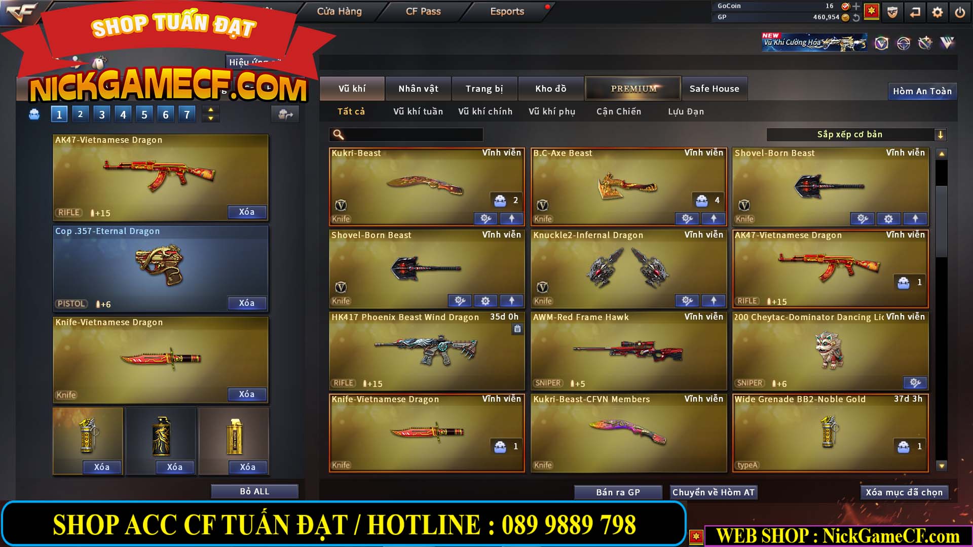 MÃ CF14080 - GIÁ : 3M8 - TANK - AI MODE - ZOM THỦ - 32 VIP + 500 GO LÊN VIP4