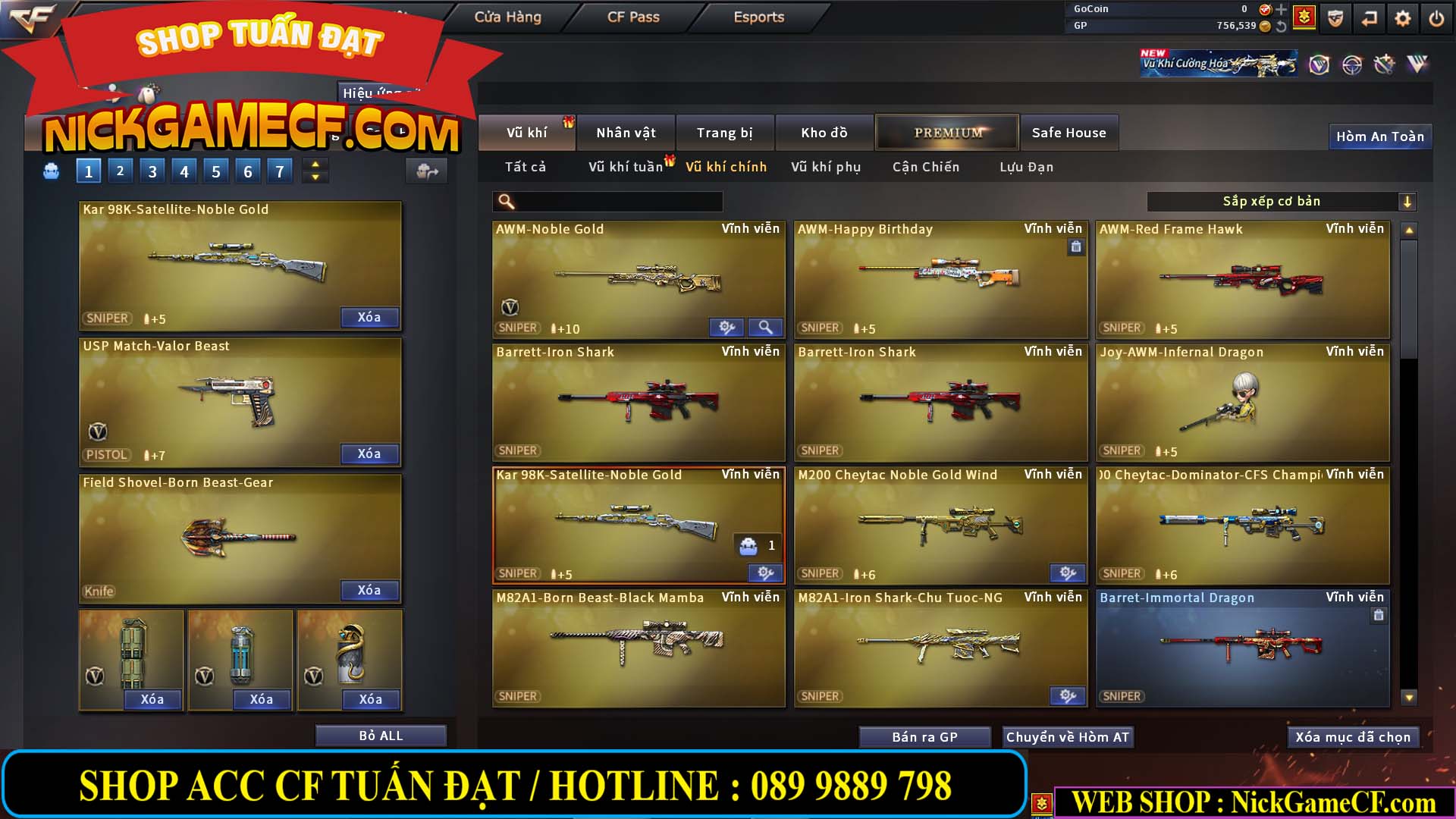 MÃ CF14081 - GIÁ : 4999K - CHIẾN C4 ĐẸP - AI XINH - 34 VIP - VIP6