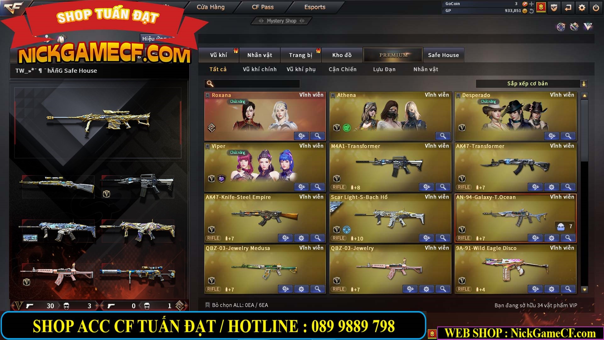 MÃ CF14081 - GIÁ : 4999K - CHIẾN C4 ĐẸP - AI XINH - 34 VIP - VIP6
