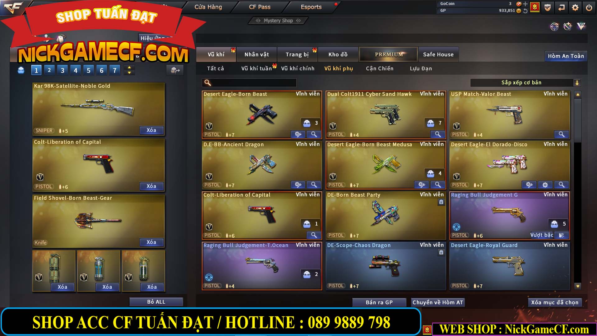 MÃ CF14081 - GIÁ : 4999K - CHIẾN C4 ĐẸP - AI XINH - 34 VIP - VIP6