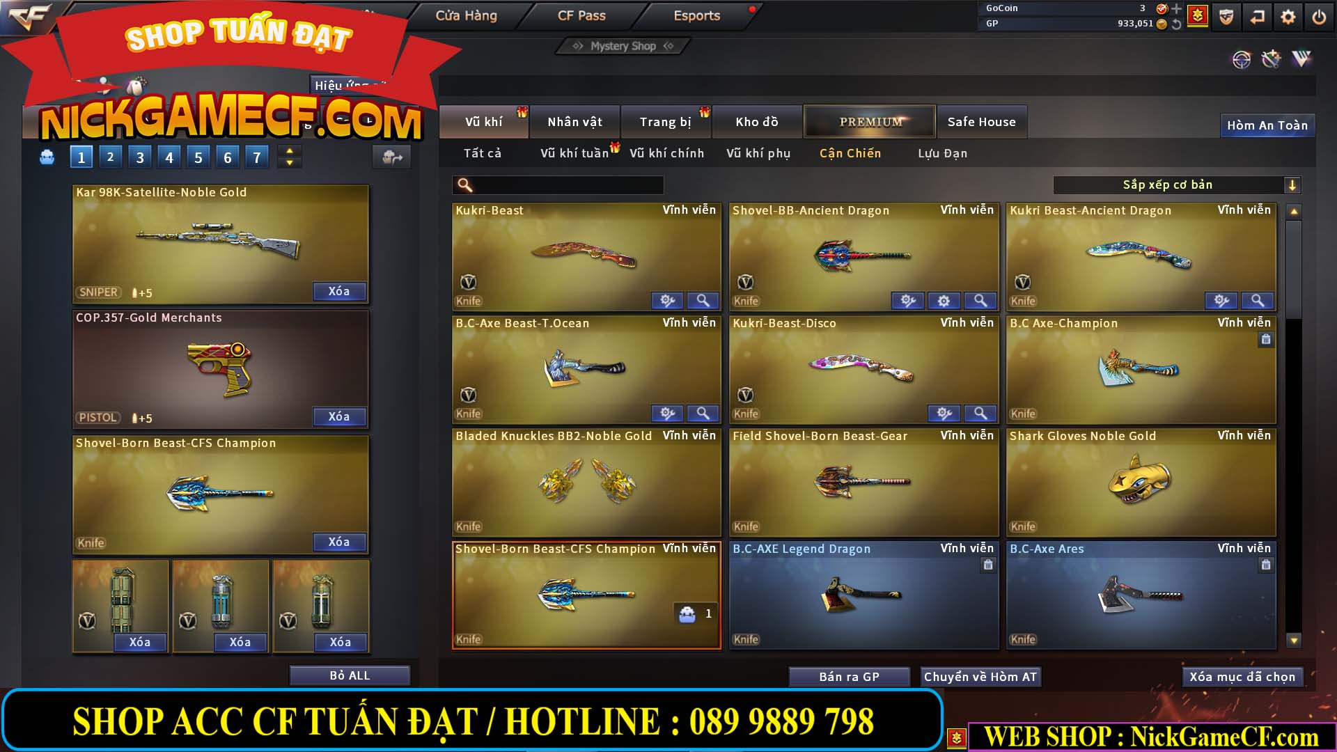 MÃ CF14081 - GIÁ : 4999K - CHIẾN C4 ĐẸP - AI XINH - 34 VIP - VIP6