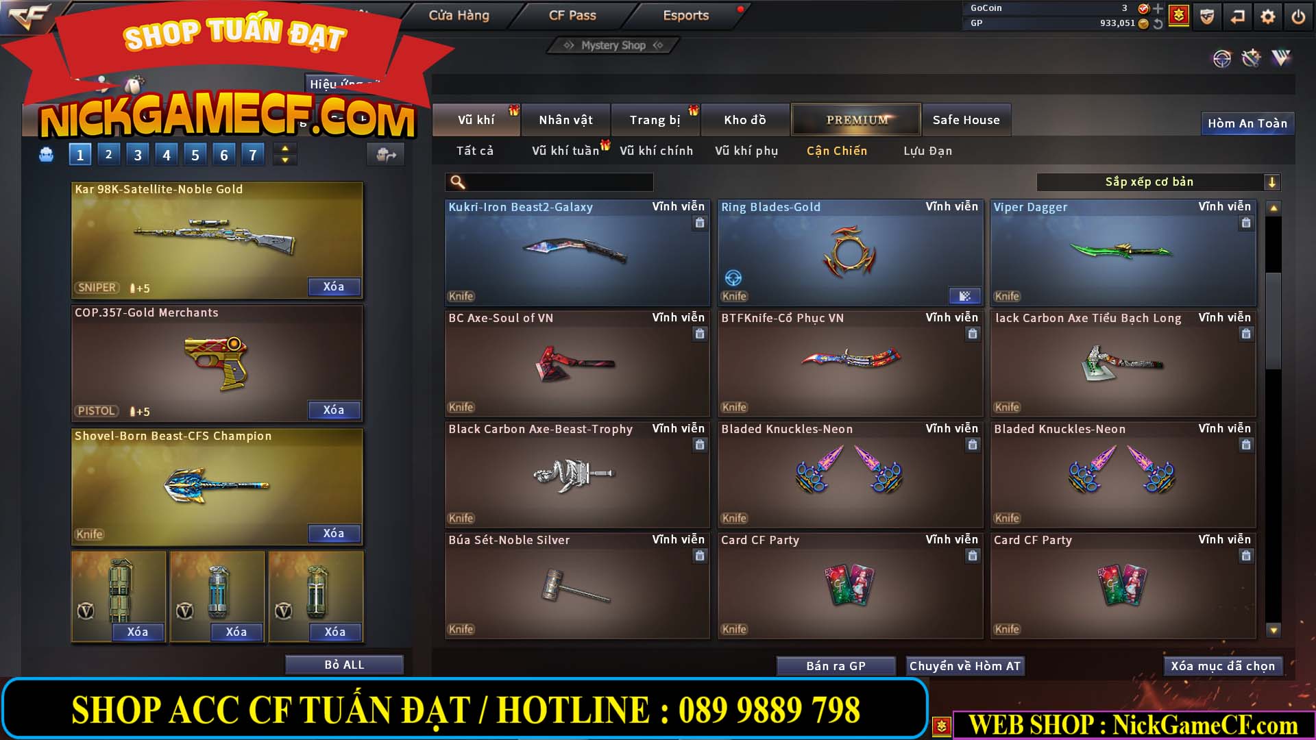 MÃ CF14081 - GIÁ : 4999K - CHIẾN C4 ĐẸP - AI XINH - 34 VIP - VIP6