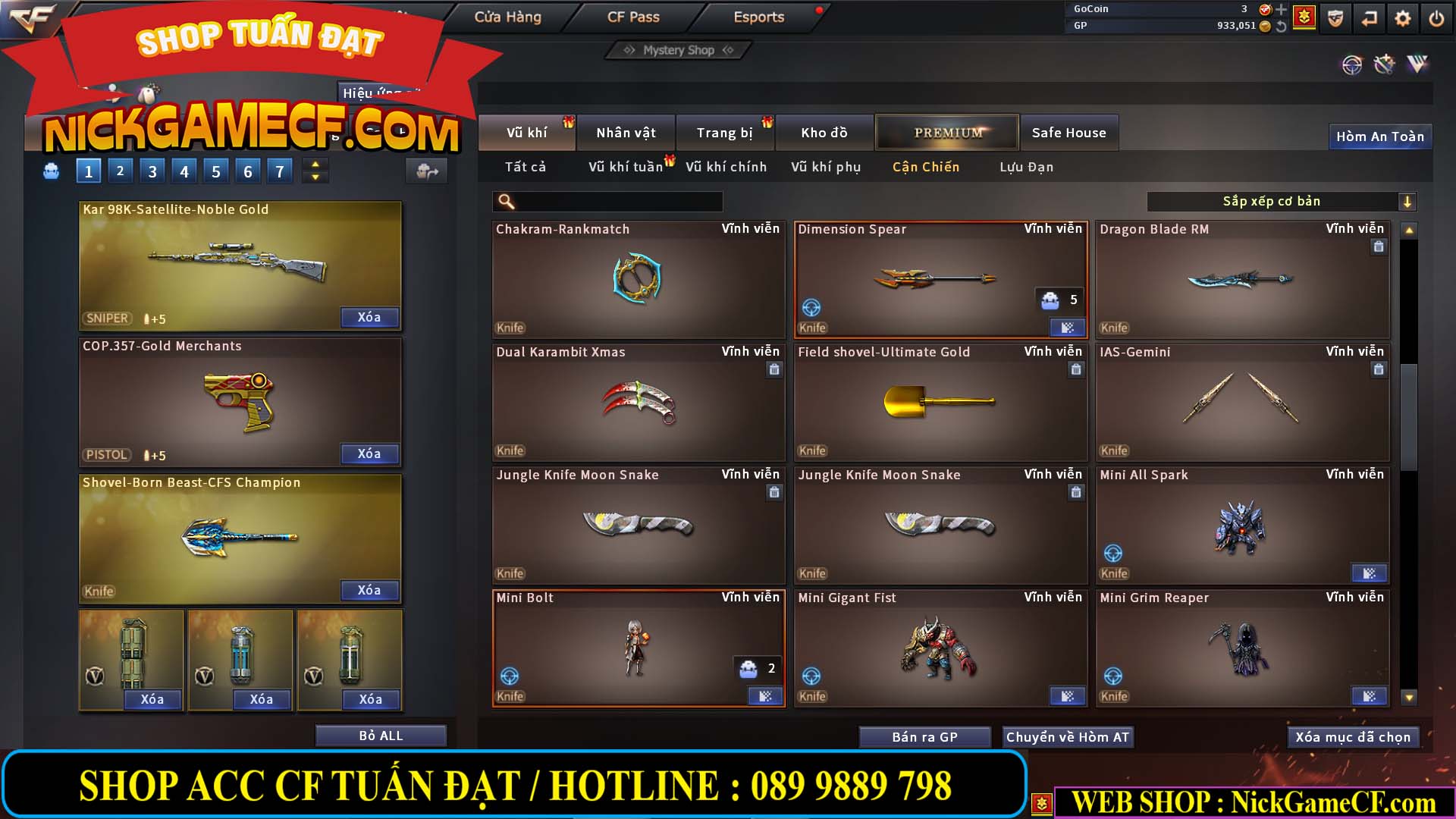 MÃ CF14081 - GIÁ : 4999K - CHIẾN C4 ĐẸP - AI XINH - 34 VIP - VIP6