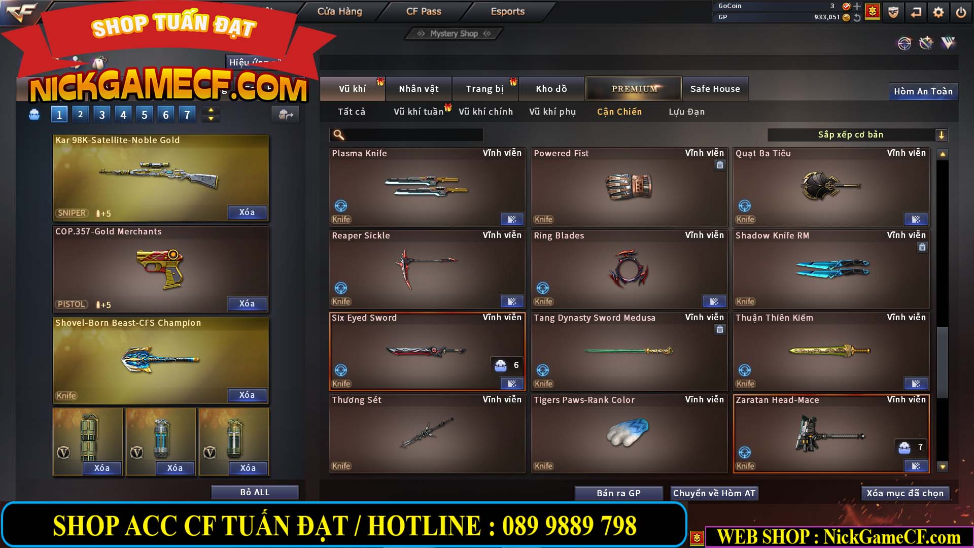 MÃ CF14081 - GIÁ : 4999K - CHIẾN C4 ĐẸP - AI XINH - 34 VIP - VIP6