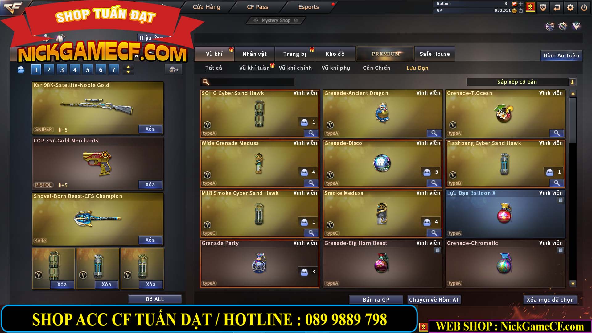 MÃ CF14081 - GIÁ : 4999K - CHIẾN C4 ĐẸP - AI XINH - 34 VIP - VIP6