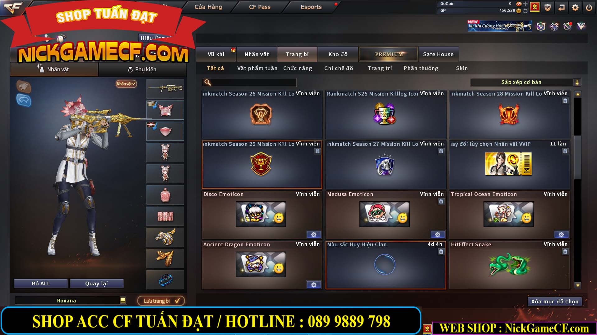 MÃ CF14081 - GIÁ : 4999K - CHIẾN C4 ĐẸP - AI XINH - 34 VIP - VIP6