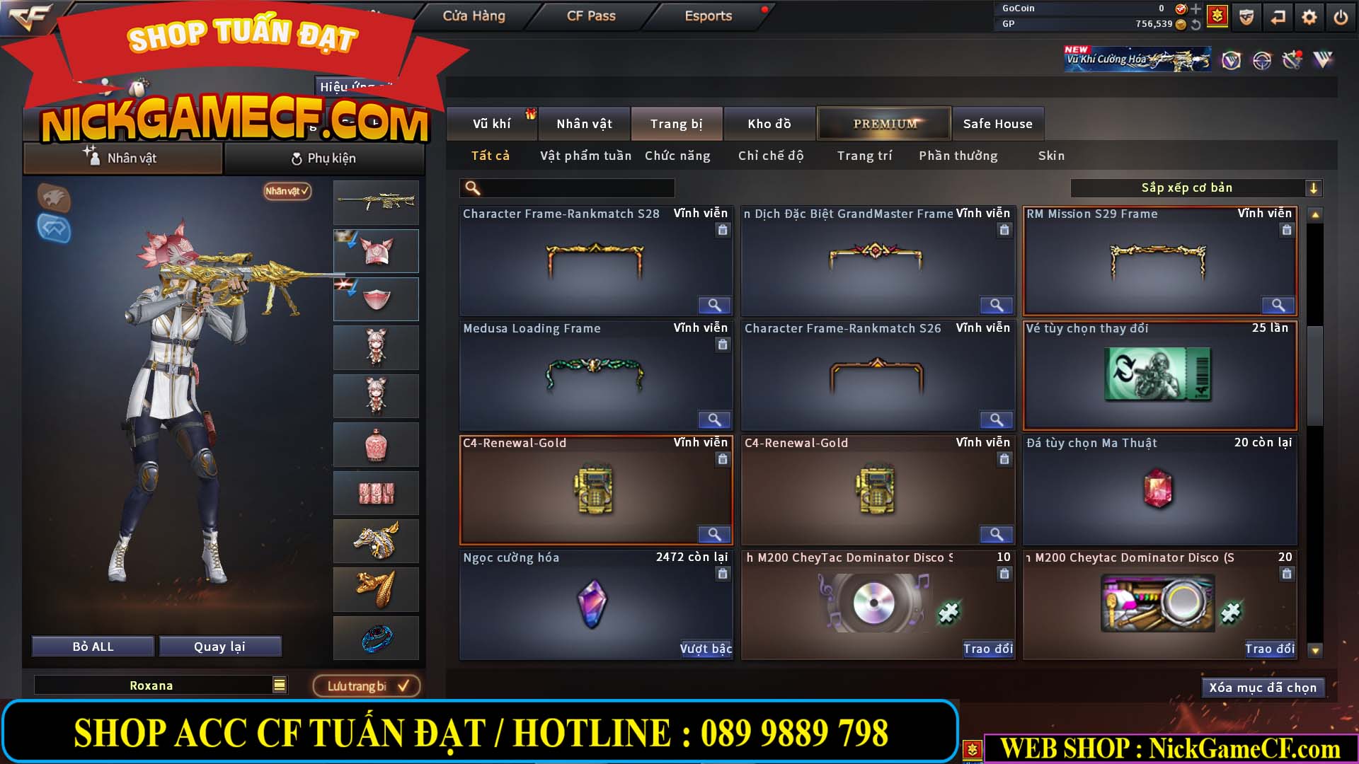 MÃ CF14081 - GIÁ : 4999K - CHIẾN C4 ĐẸP - AI XINH - 34 VIP - VIP6