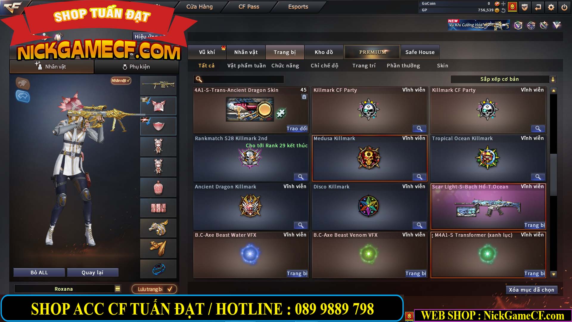 MÃ CF14081 - GIÁ : 4999K - CHIẾN C4 ĐẸP - AI XINH - 34 VIP - VIP6