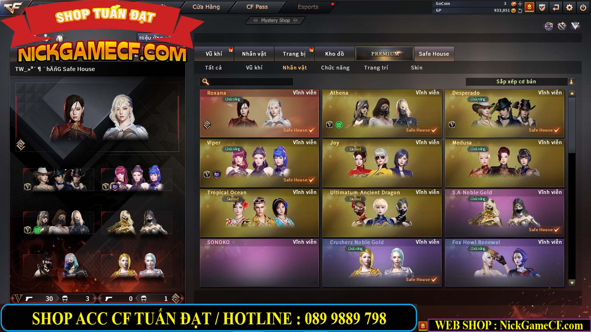 MÃ CF14081 - GIÁ : 4999K - CHIẾN C4 ĐẸP - AI XINH - 34 VIP - VIP6