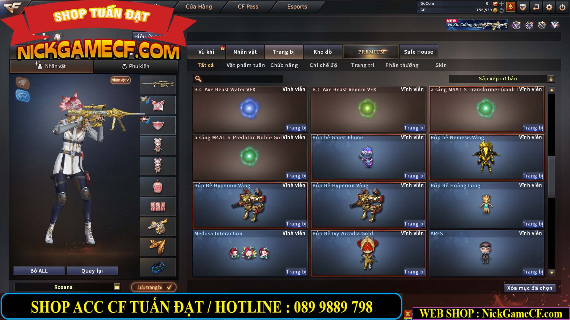 MÃ CF14081 - GIÁ : 4999K - CHIẾN C4 ĐẸP - AI XINH - 34 VIP - VIP6