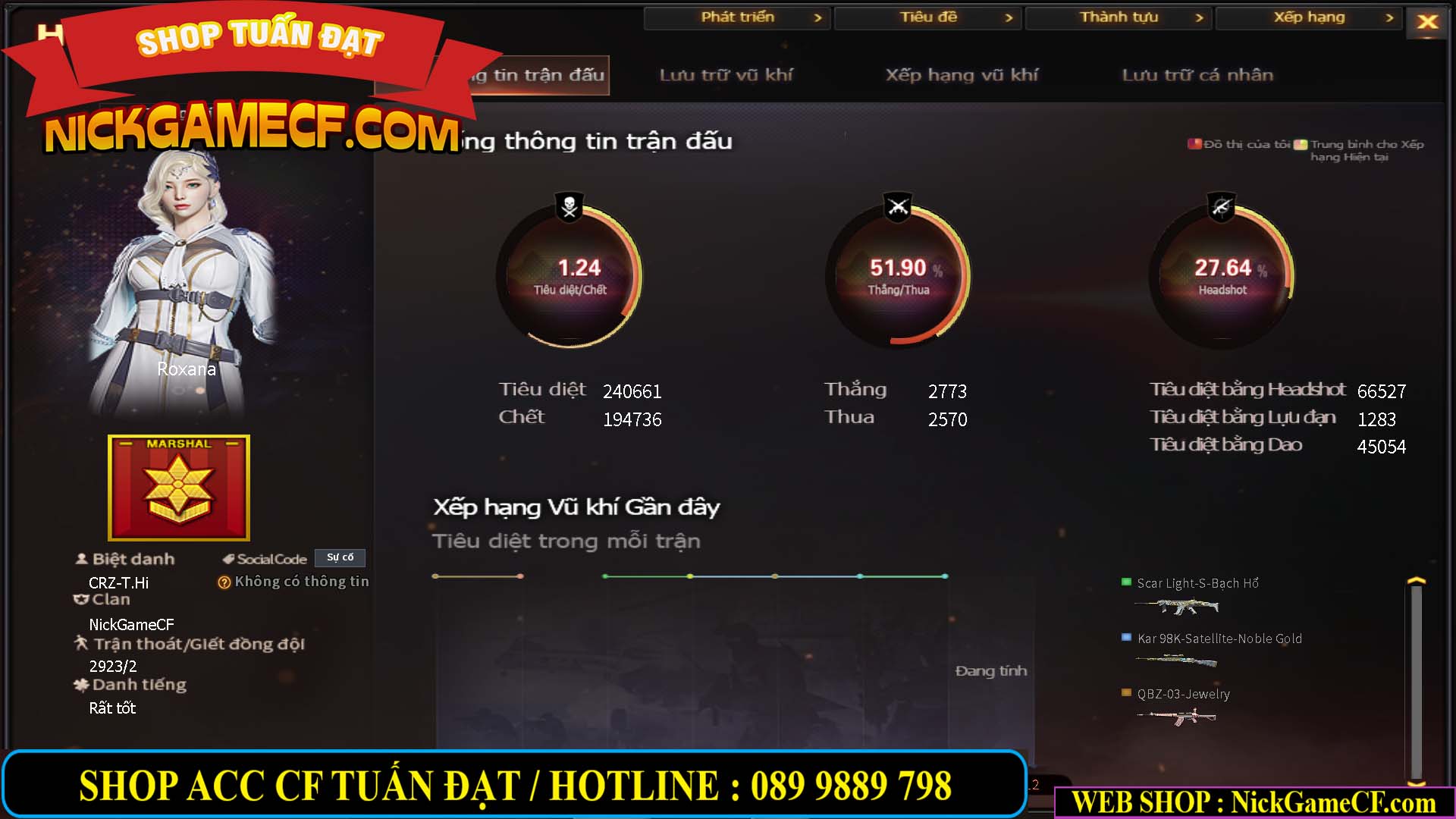 MÃ CF14081 - GIÁ : 4999K - CHIẾN C4 ĐẸP - AI XINH - 34 VIP - VIP6