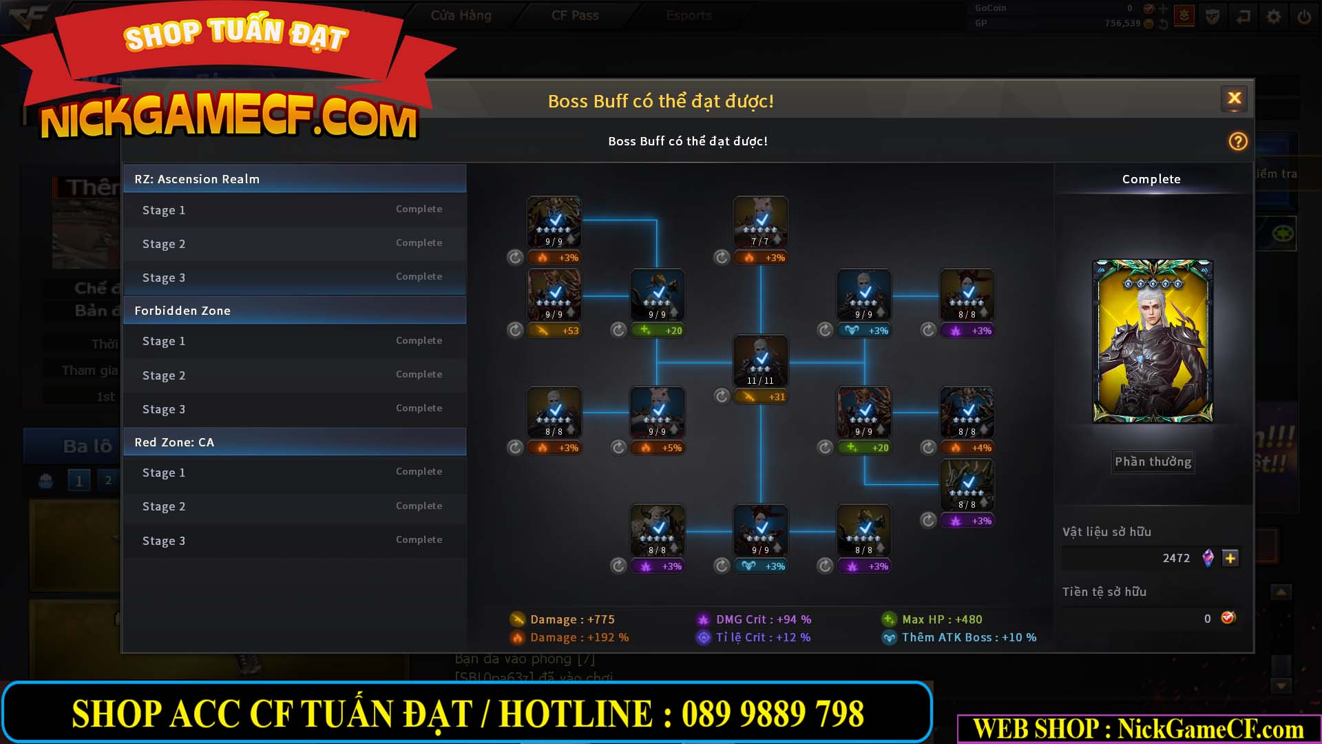 MÃ CF14081 - GIÁ : 4999K - CHIẾN C4 ĐẸP - AI XINH - 34 VIP - VIP6