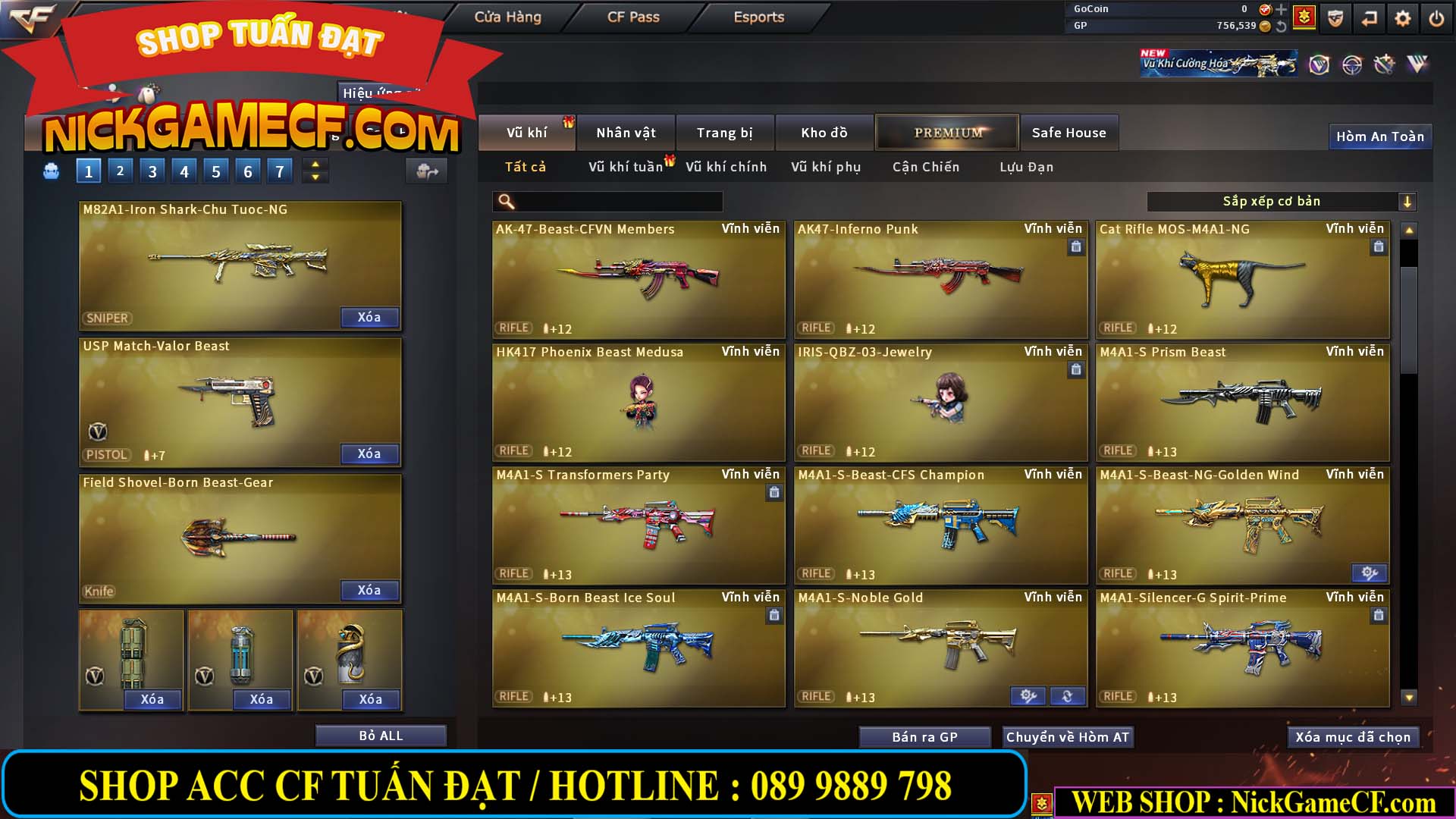 MÃ CF14081 - GIÁ : 4999K - CHIẾN C4 ĐẸP - AI XINH - 34 VIP - VIP6