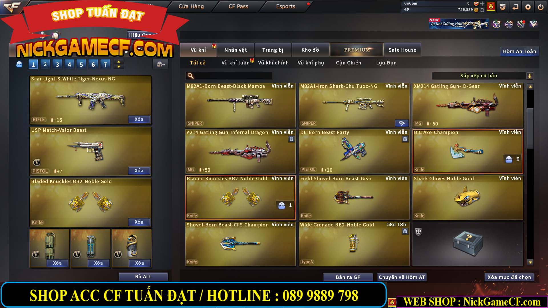 MÃ CF14081 - GIÁ : 4999K - CHIẾN C4 ĐẸP - AI XINH - 34 VIP - VIP6