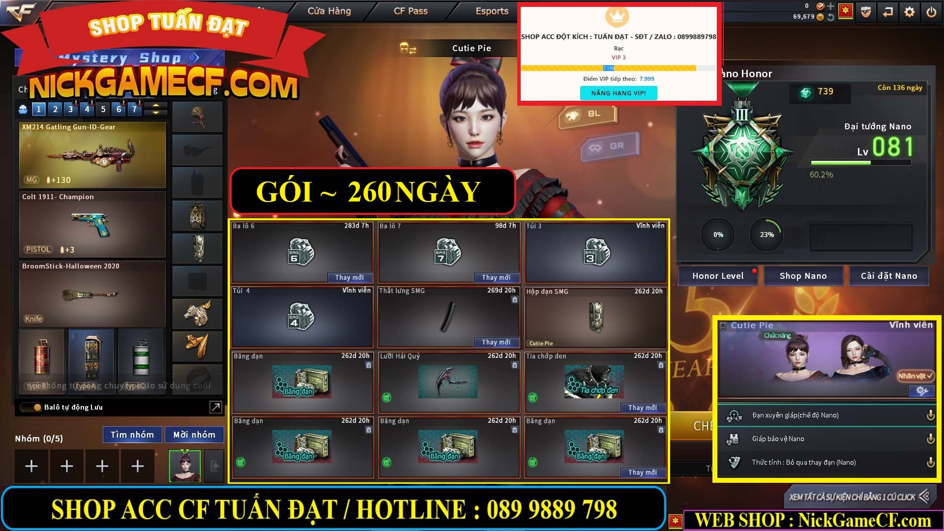 MÃ CF14107 - GIÁ : 3650K - CHIẾN FULL ZOM NHỎ XINH - GẦN VIP4