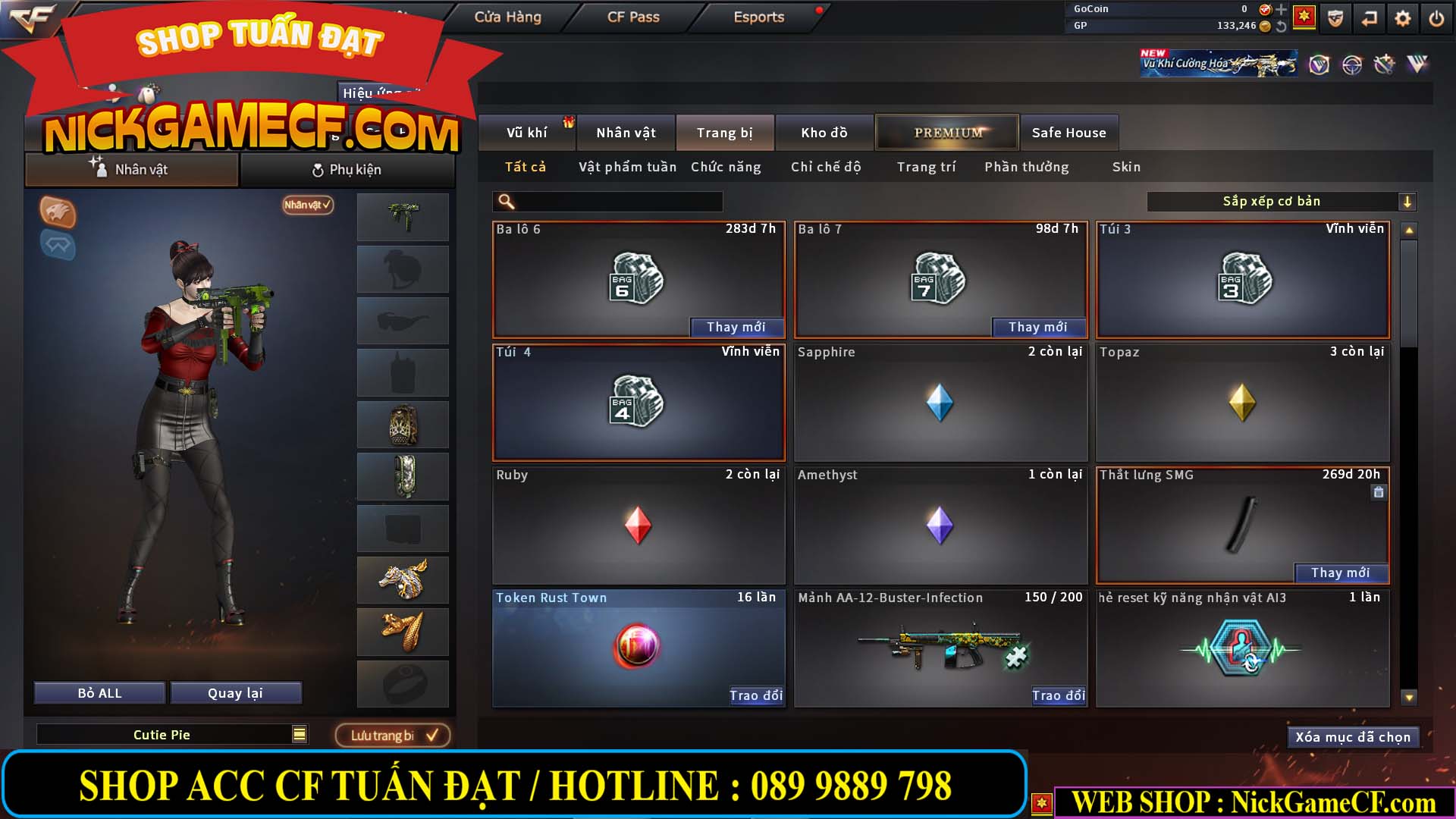 MÃ CF14107 - GIÁ : 3650K - CHIẾN FULL ZOM NHỎ XINH - GẦN VIP4