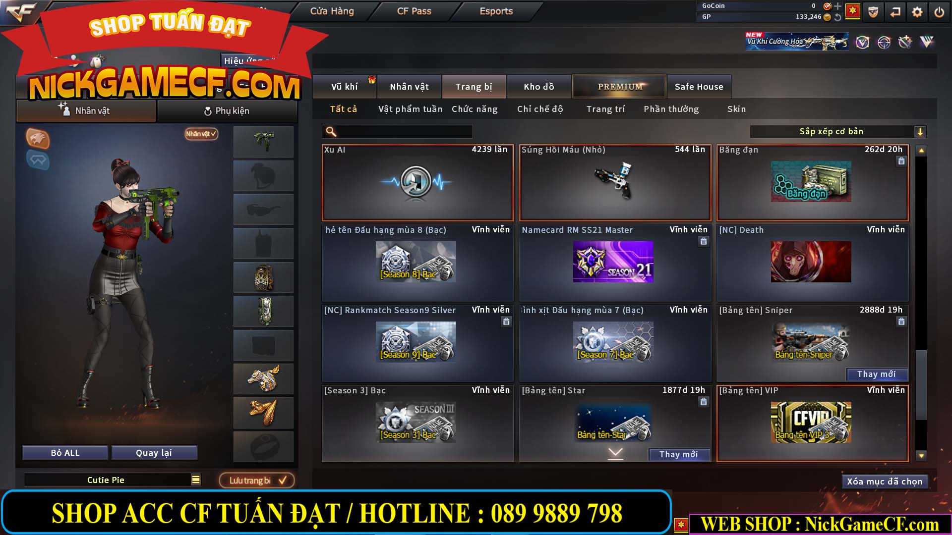 MÃ CF14107 - GIÁ : 3650K - CHIẾN FULL ZOM NHỎ XINH - GẦN VIP4